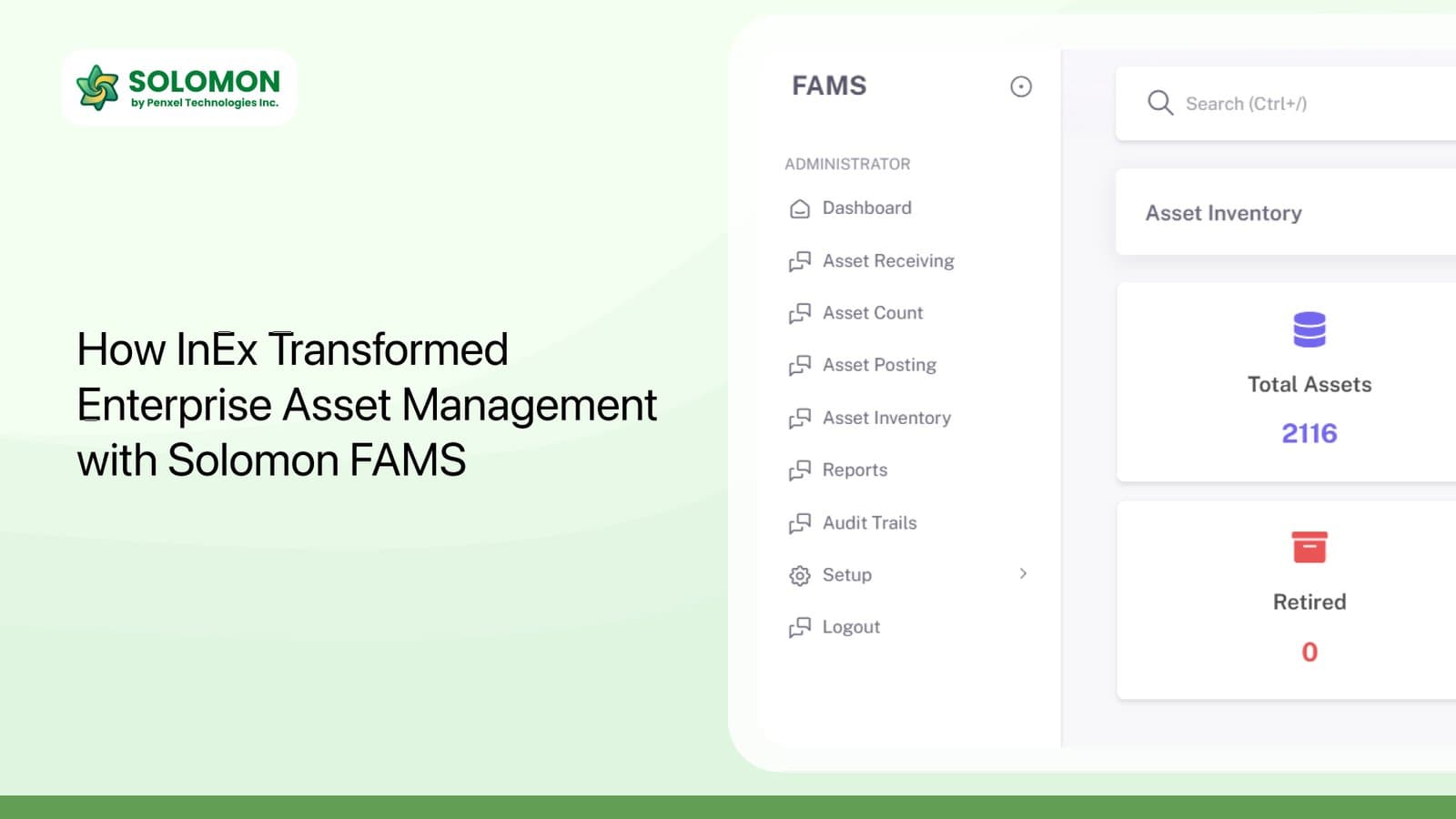 How InEx Transformed Enterprise Asset Management with Solomon FAMS.